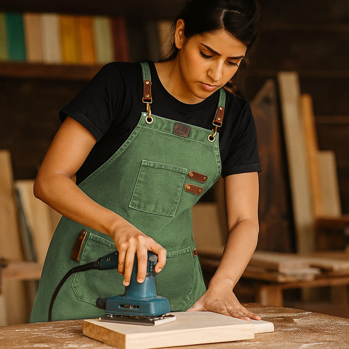 Leather Village rugged apron ideal as a gift for birthdays or holidays.