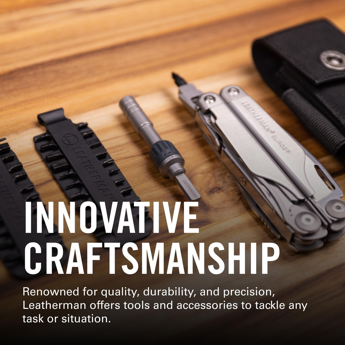 Leatherman Bit Driver Extender fits in a sheath or pocket for portability.