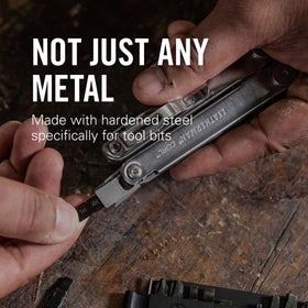 Leatherman Bit Kit 42 total bits cover most common fasteners.