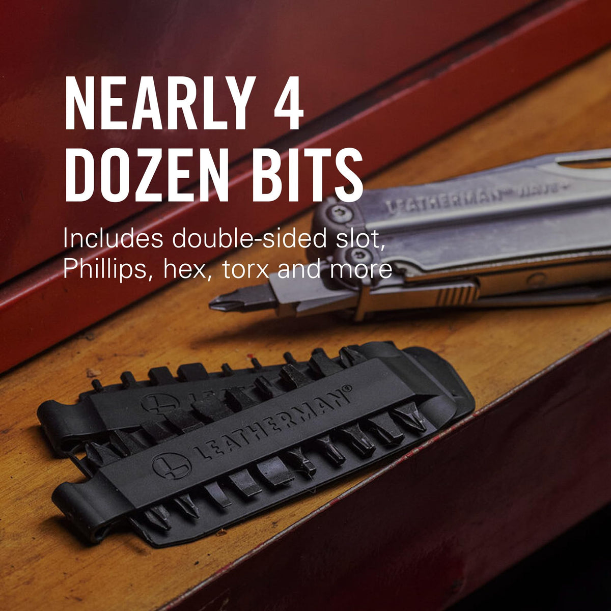 Leatherman Bit Kit flat bit design saves space while preserving performance.