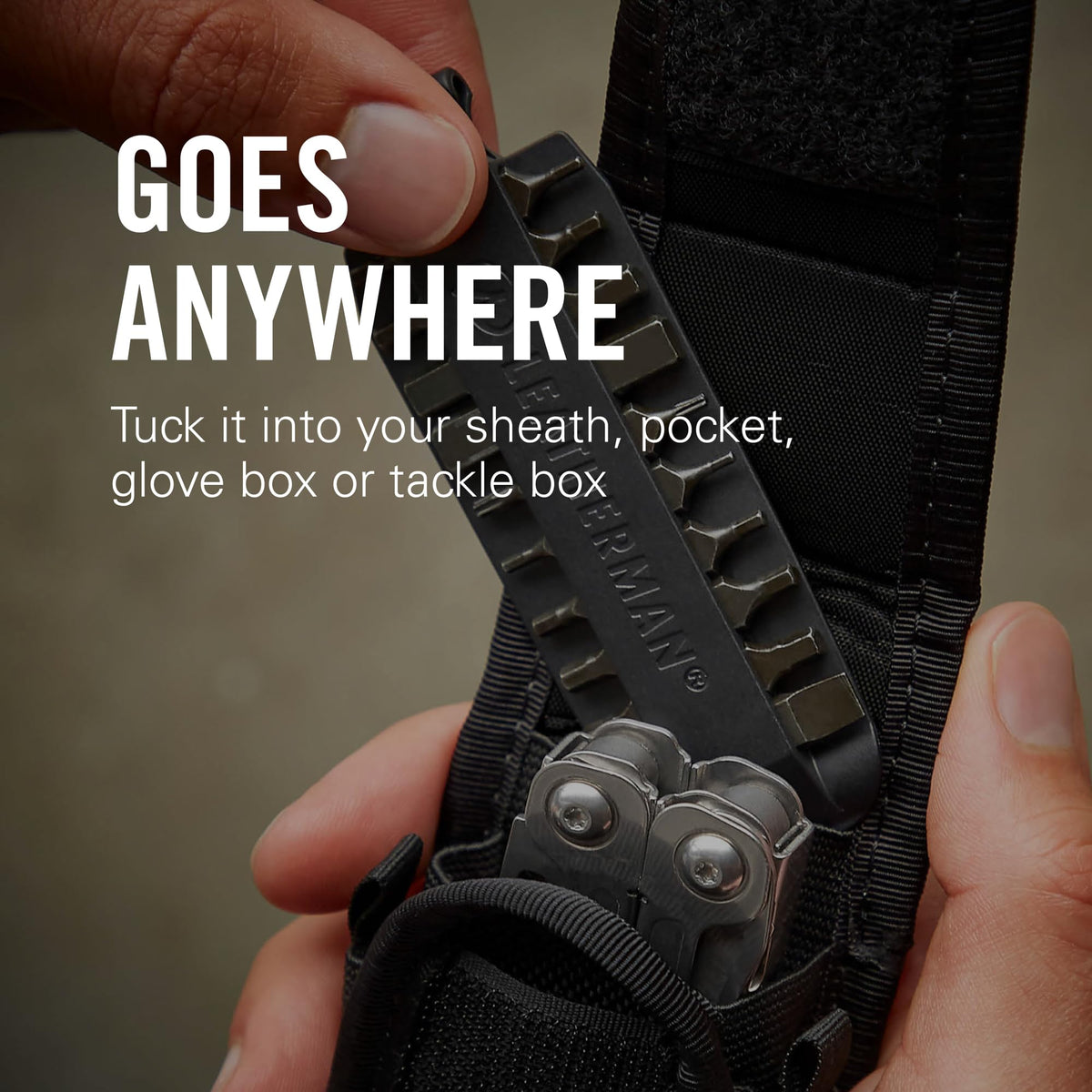 Leatherman Bit Kit hardened zinc-coated steel delivers durable performance.