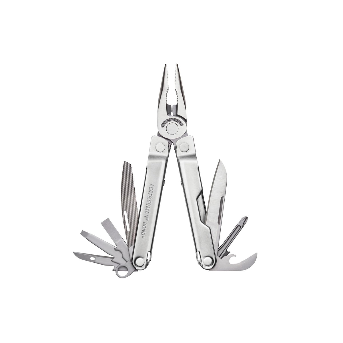 Leatherman Bond multitool with pliers for on-the-go repairs.
