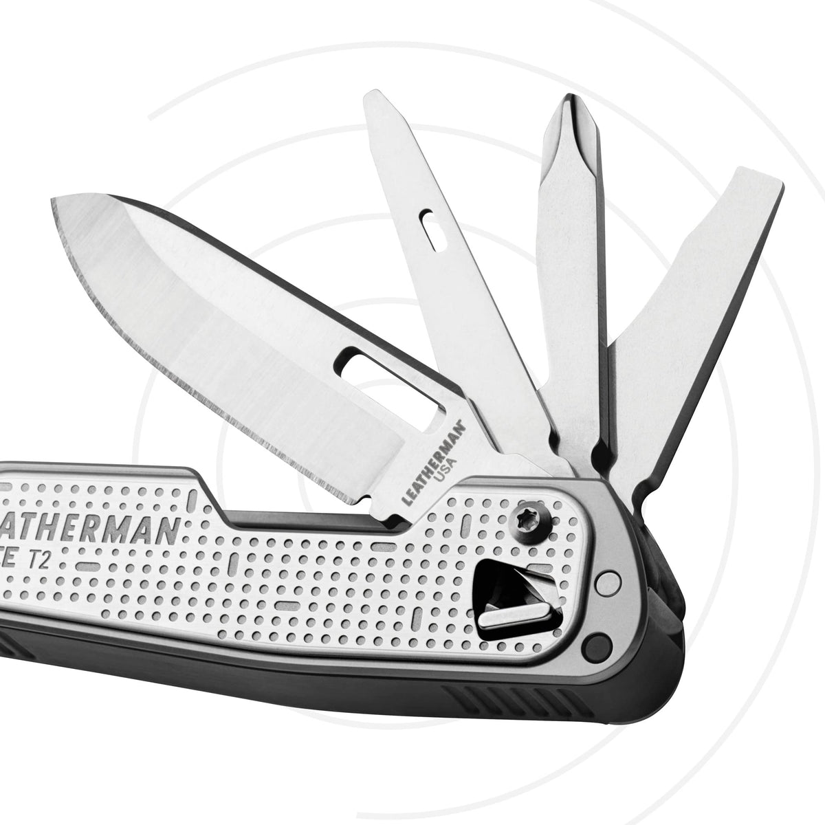Leatherman Free T2 supports one-hand access for fast tool deployment