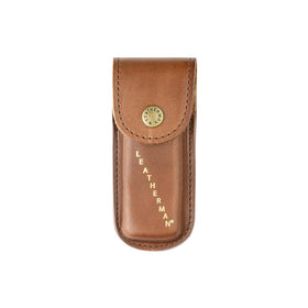 Leatherman Heritage Leather Snap Sheath with belt attachment keeps tools secure on the move.
