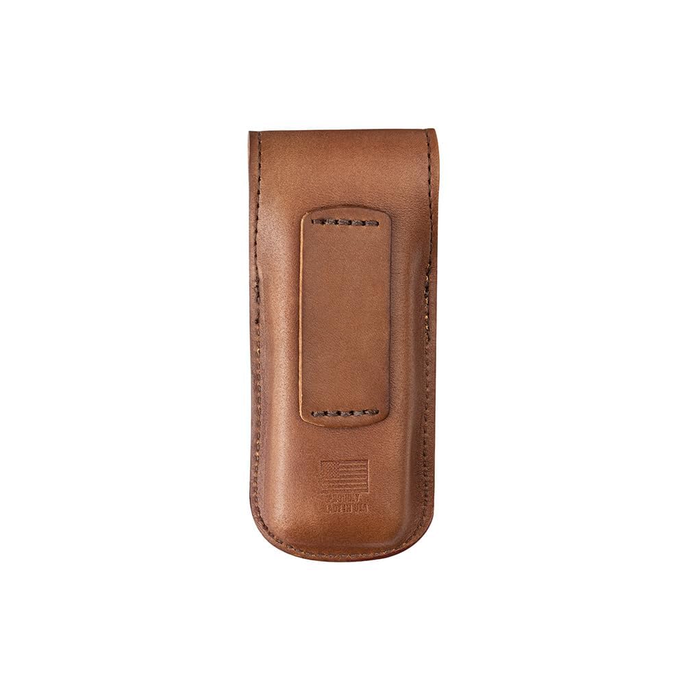 Leatherman Heritage Leather Snap Sheath interior stores large multi-tools neatly.