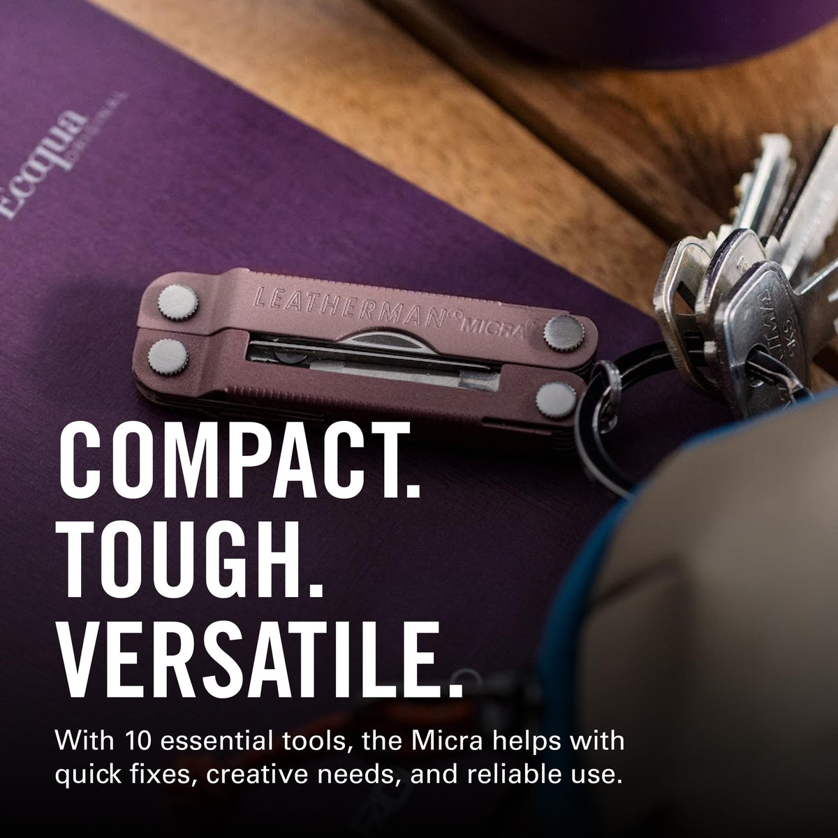 Leatherman Micra knife and scissors, precise cuts for everyday tasks in a pocket-size frame