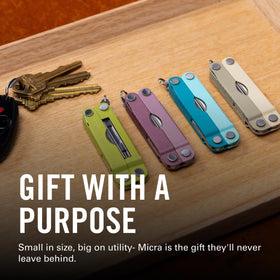Leatherman Micra Parakeet clipped to a keychain for on-the-go readiness