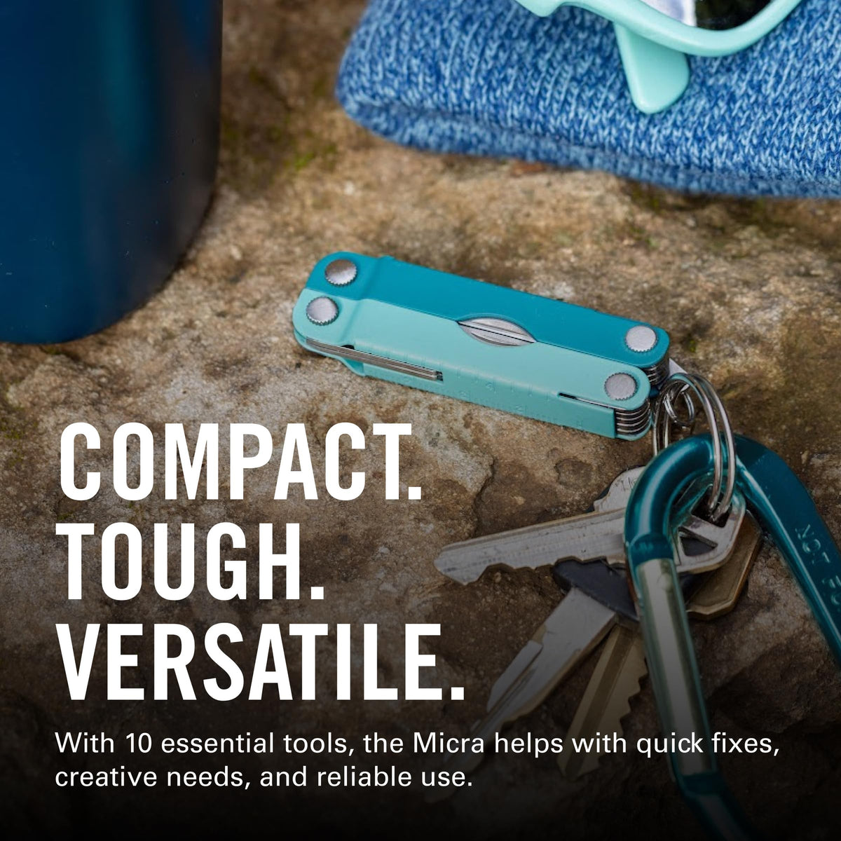 Leatherman Micra Parakeet spring-action scissors in use for quick trims