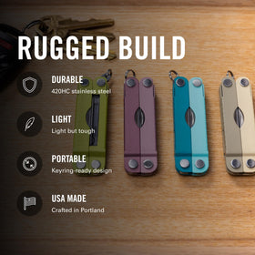 Leatherman Micra screwdrivers and bottle opener, quick fixes and beverages on the go