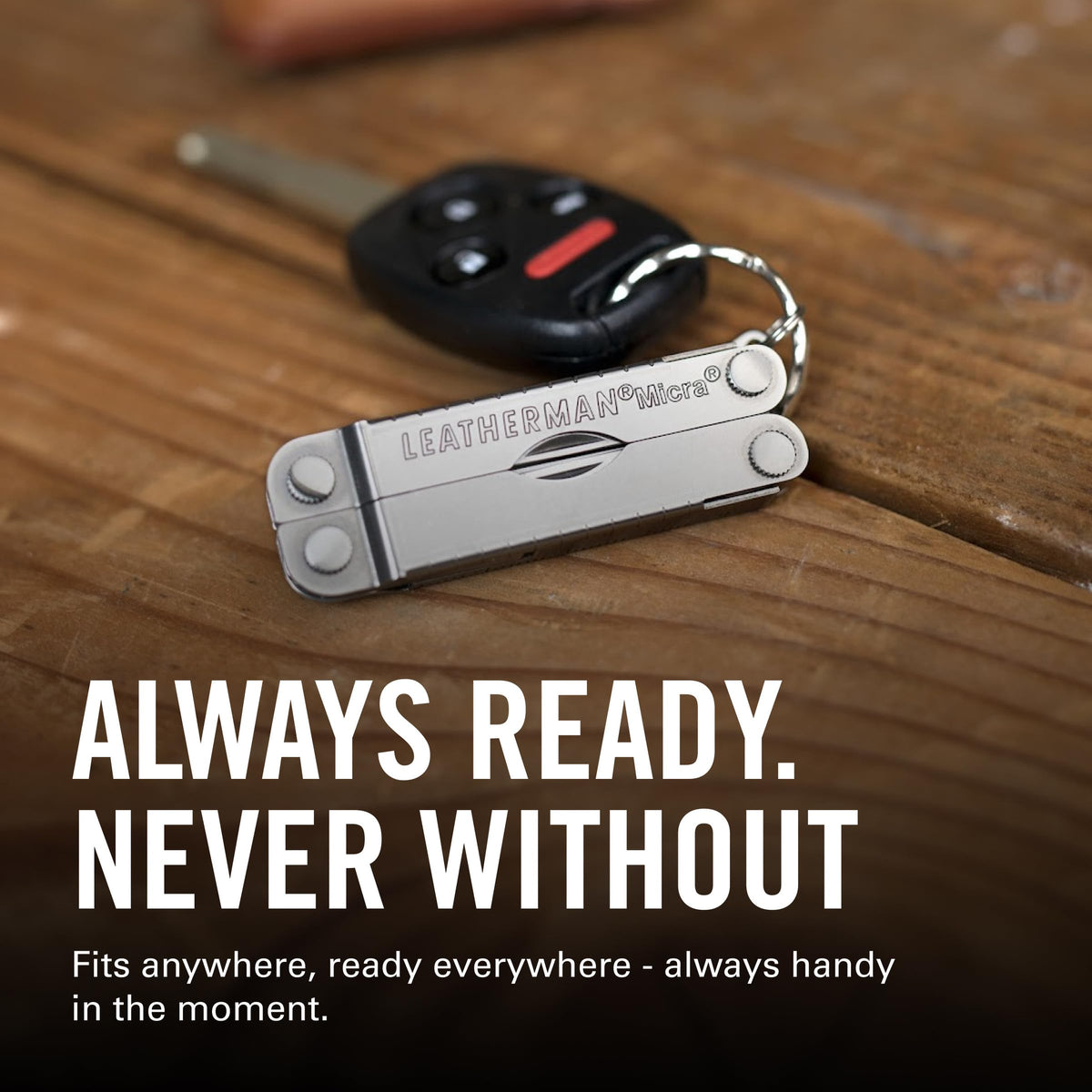 Spring-action scissors for fast snips on the go.