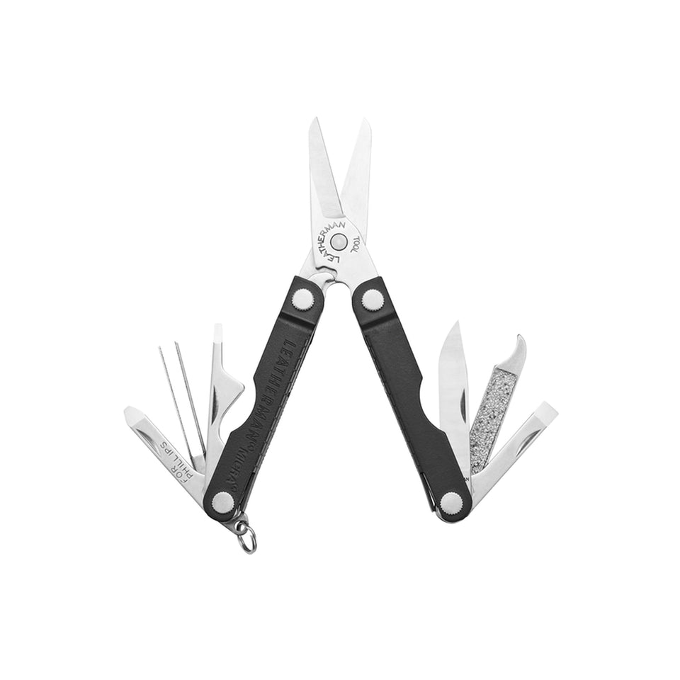 Leatherman Micra spring-colorway clip for quick keyring access and carry