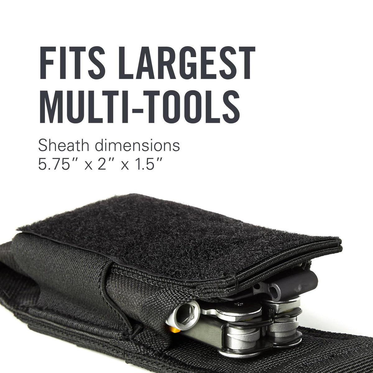 Secure hook-and-loop closure prevents loss during movement.