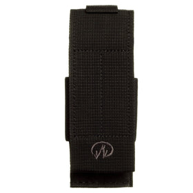 Leatherman MOLLE sheath with three elastic pockets for quick, organized tool access.