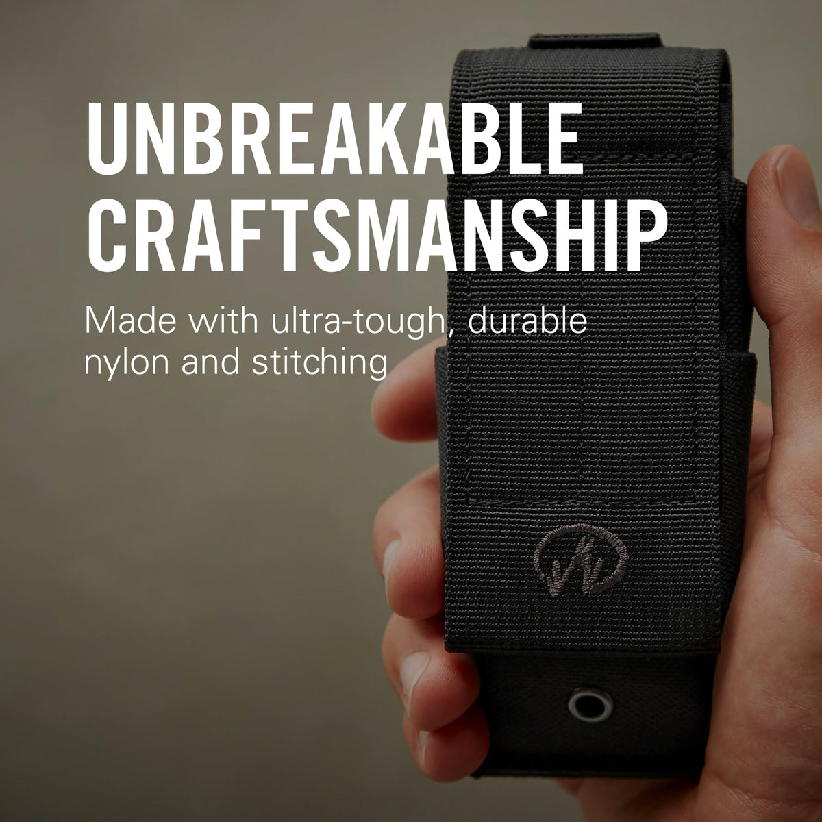Ultra-tough nylon construction resists wear on tough job sites.