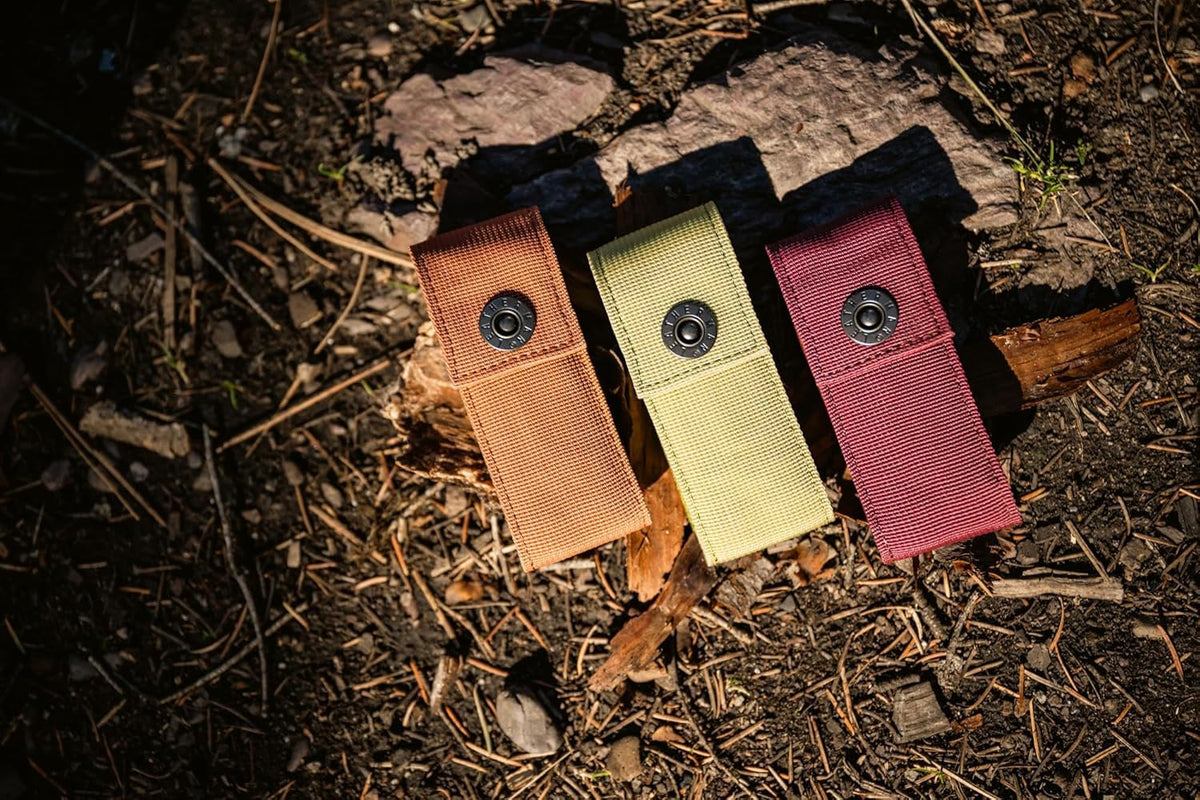 Leatherman Premium Nylon Snap Sheath back view highlights durable stitching.