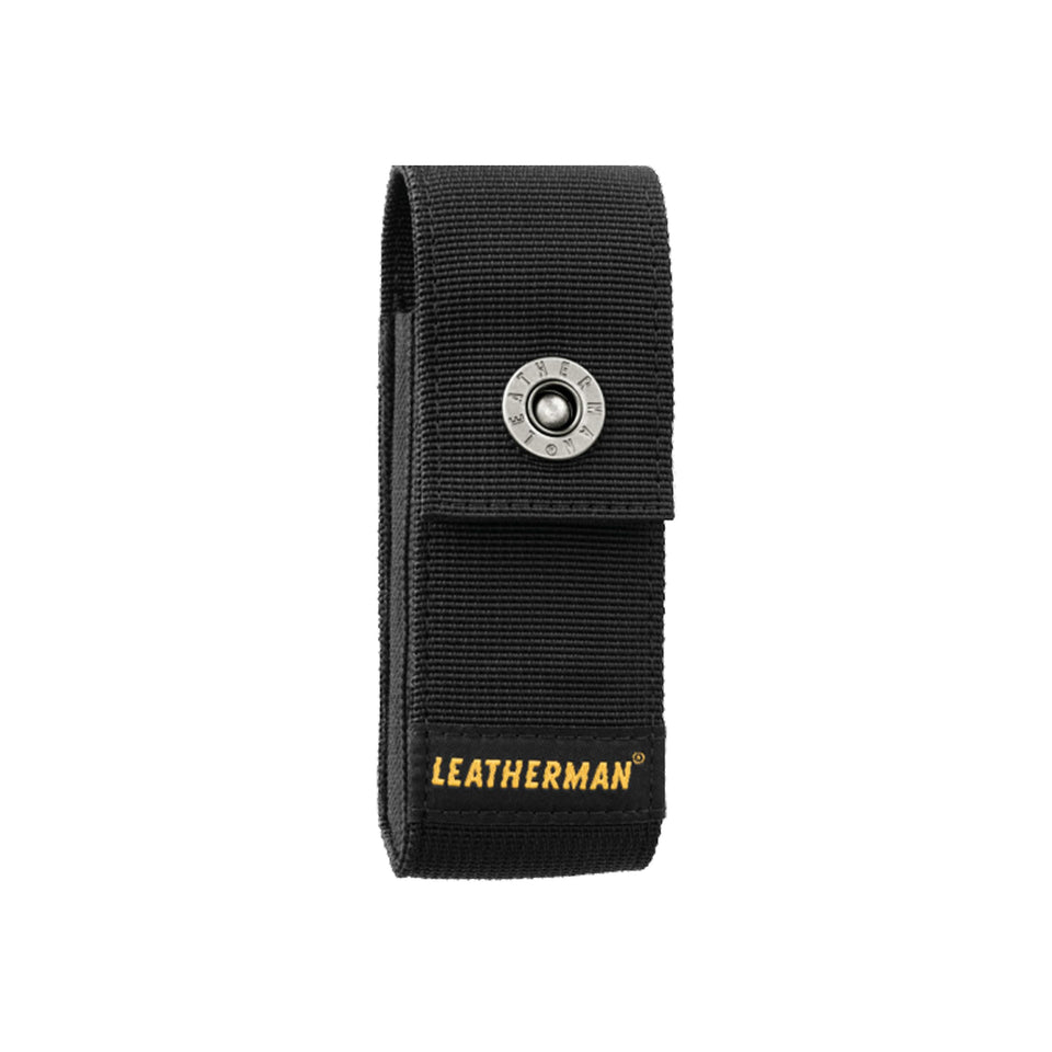 Leatherman premium nylon snap sheath front view provides rugged multitool protection