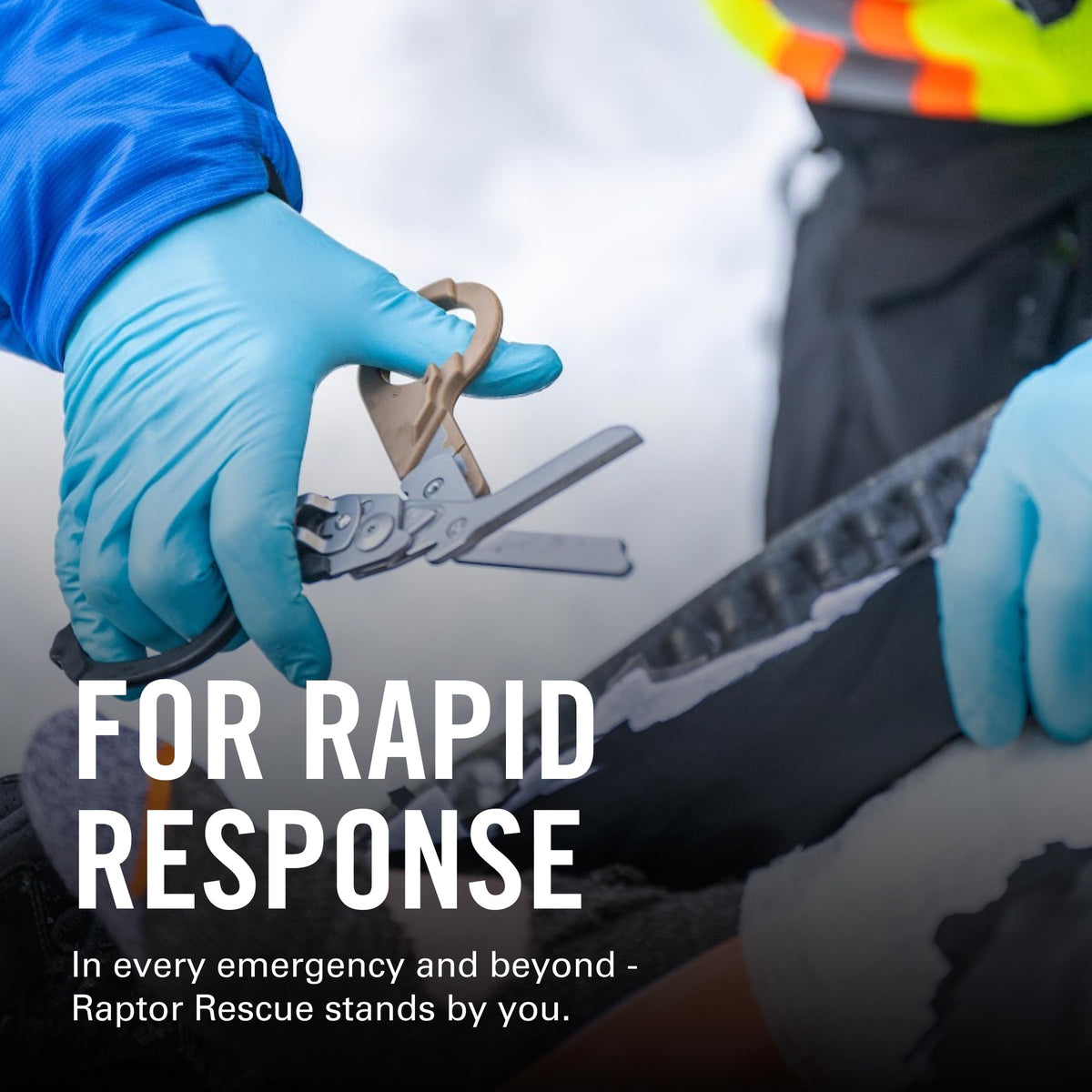 Carbide glass breaker detail on Leatherman Raptor Rescue for quick windshield access
