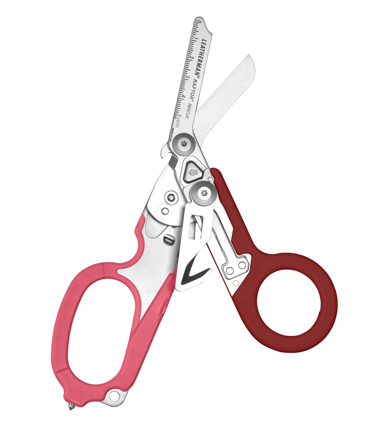Leatherman Raptor Rescue carbide glass breaker in action for rapid access