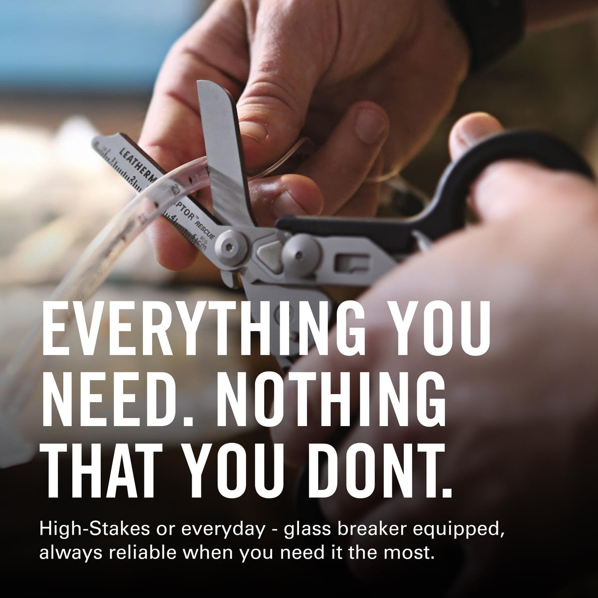 Leatherman Raptor Rescue locking blades ensure safe operation when needed