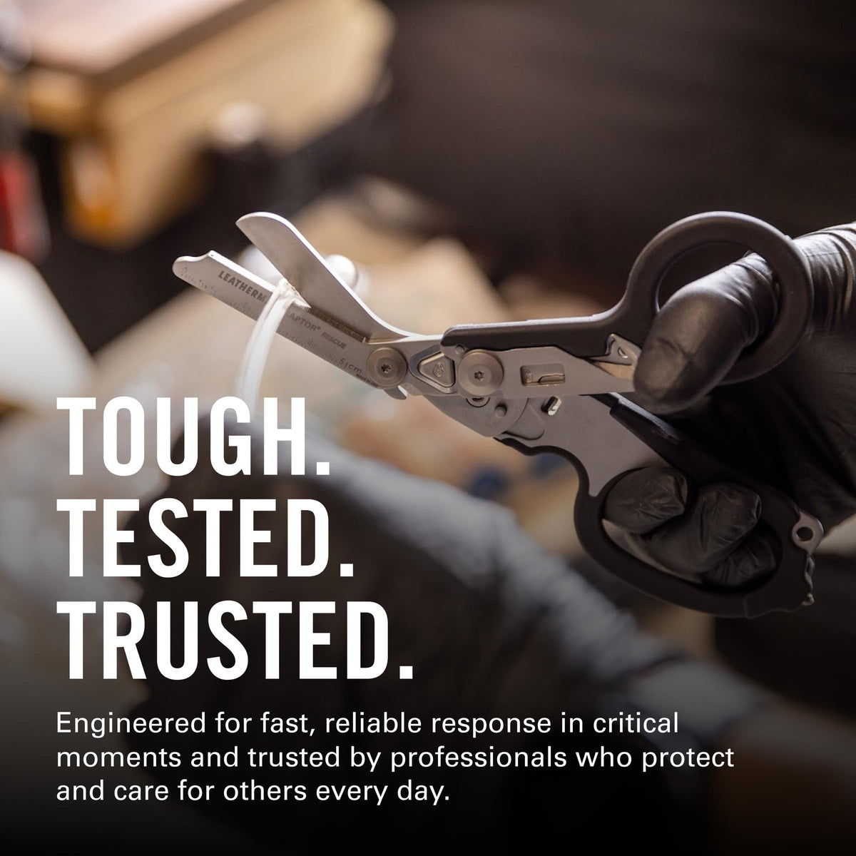 Leatherman Raptor Rescue on belt for rapid access during movement