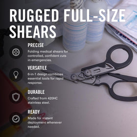 Leatherman Raptor Rescue strap and ring cutter for rescue versatility