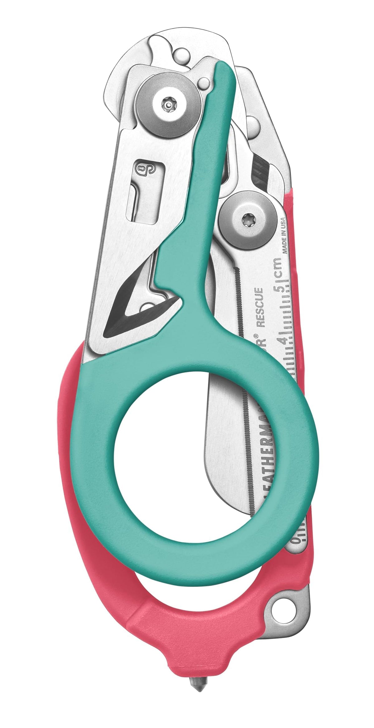 Leatherman Raptor Rescue strap cutter designed for rapid restraints and gear removal.