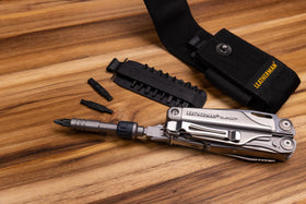 Leatherman Ratchet Driver replaceable bits ready for various tasks