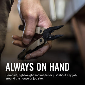 Leatherman Rebar knife edge ready for precise cuts in tight spaces.