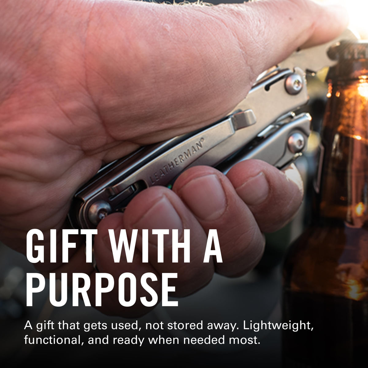 Leatherman Rev compact design with removable pocket clip for easy carry.