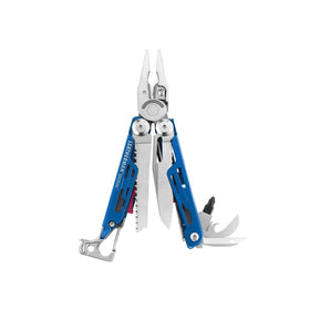 Leatherman Signal 19-in-1 multi-tool, compact for outdoor tasks.