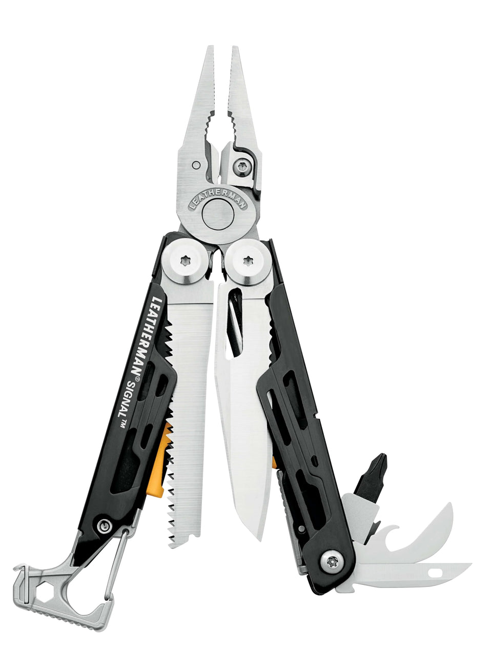 Leatherman Signal compact closed for easy daily carry.