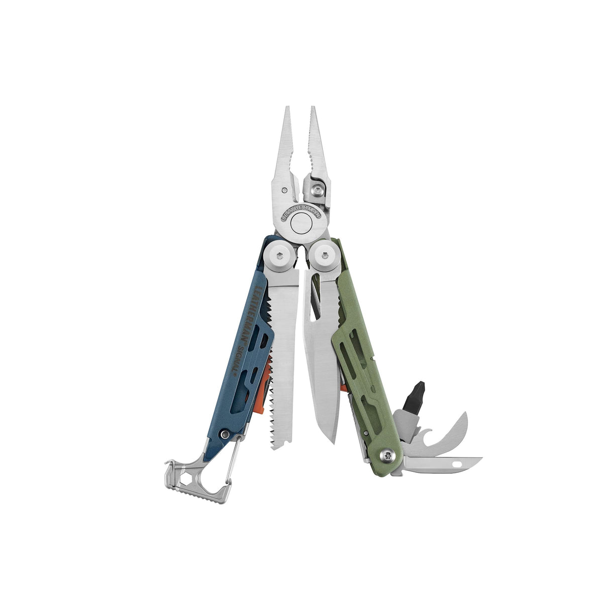 Leatherman Signal outdoor-compact-tool for quick campsite setup.