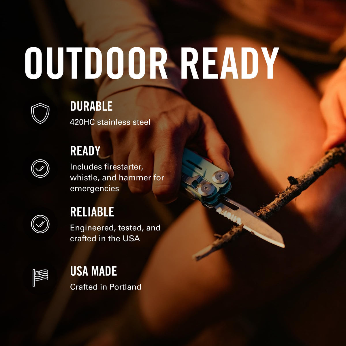 Leatherman Signal USA-made craftsmanship and durability.