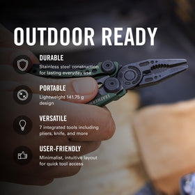 Leatherman Skeletool bit driver supports quick screw work anywhere