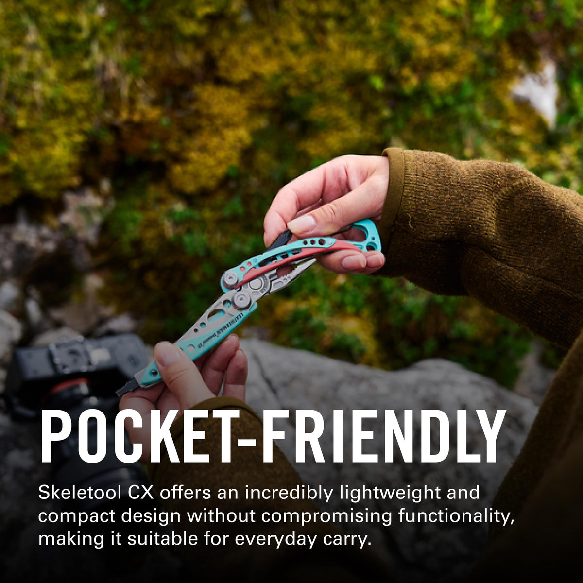 Leatherman Skeletool CX bit-driver for quick adjustments.