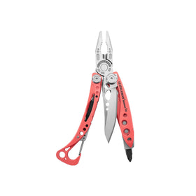 Leatherman Skeletool CX guava front view highlighting compact everyday carry