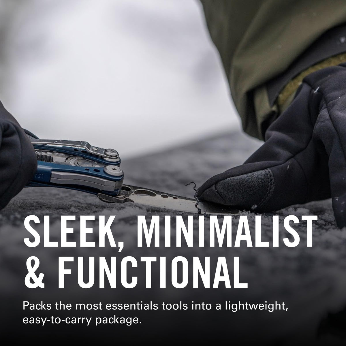 Leatherman Skeletool CX pliers in use for field adjustments