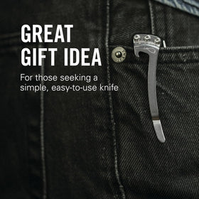 Leatherman Skeletool KBX lightweight stainless steel blade for everyday portability.