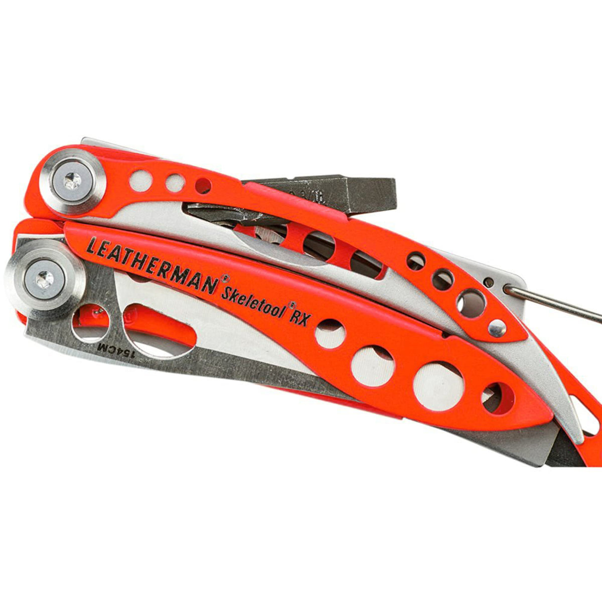 Leatherman Skeletool RX one hand access with locking blade