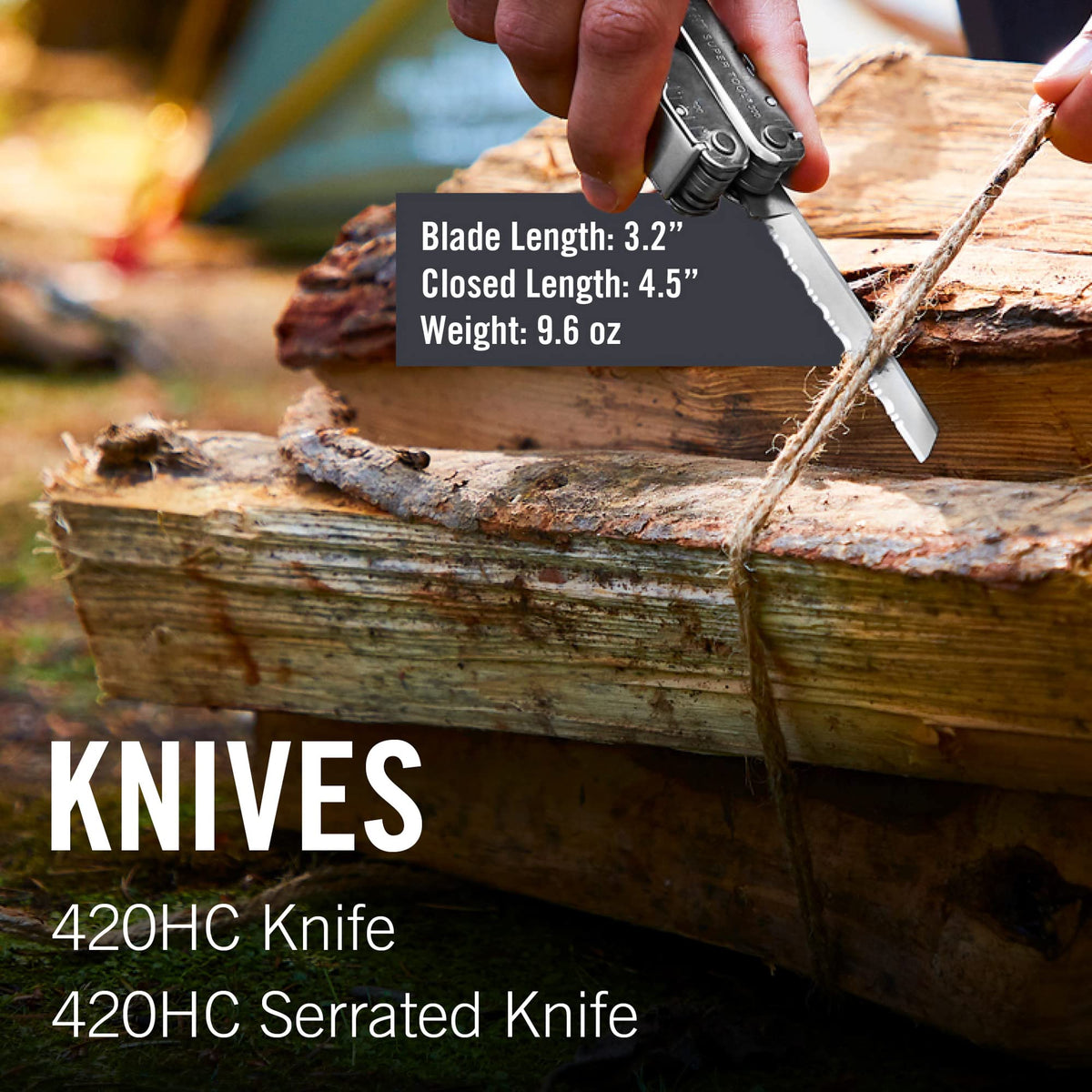Leatherman Super Tool 300 blade open for precise cutting