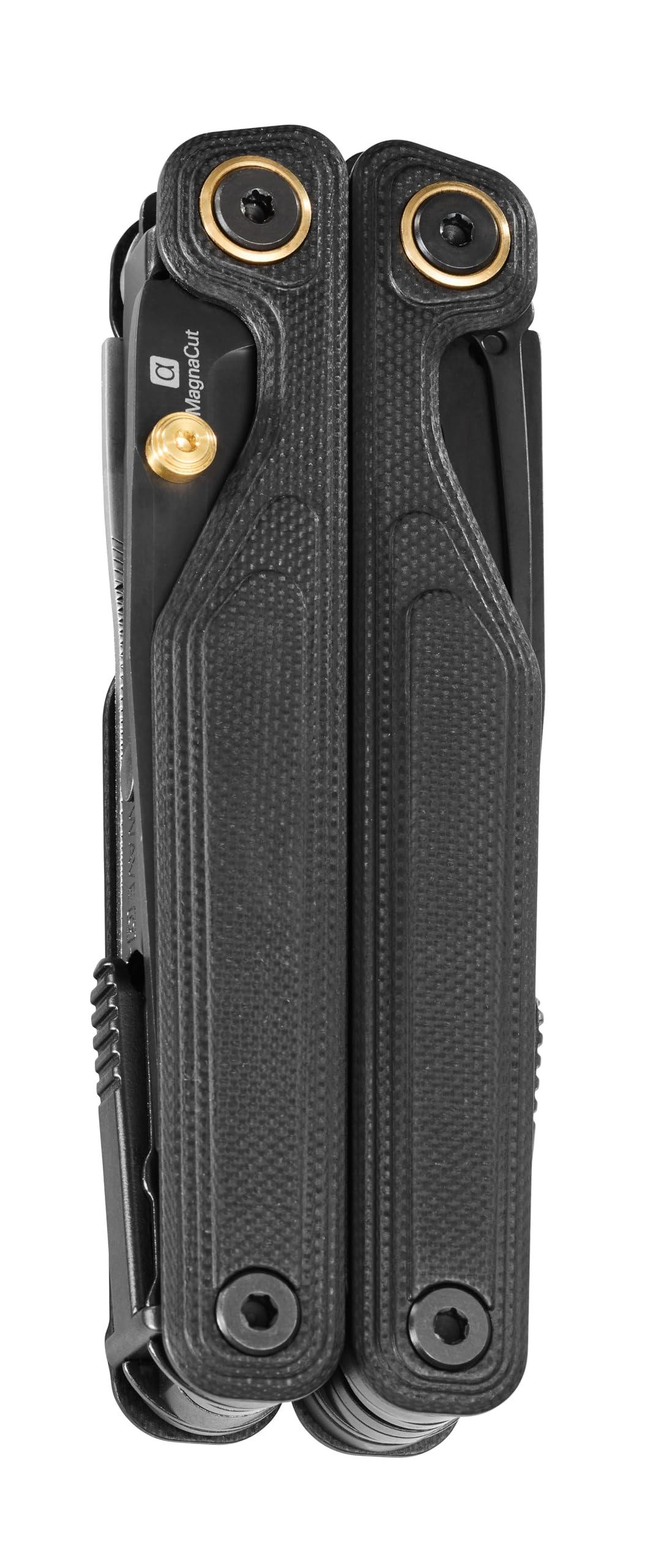 Leatherman Wave Alpha obsidian finish offers a sleek, low-reflectivity look.