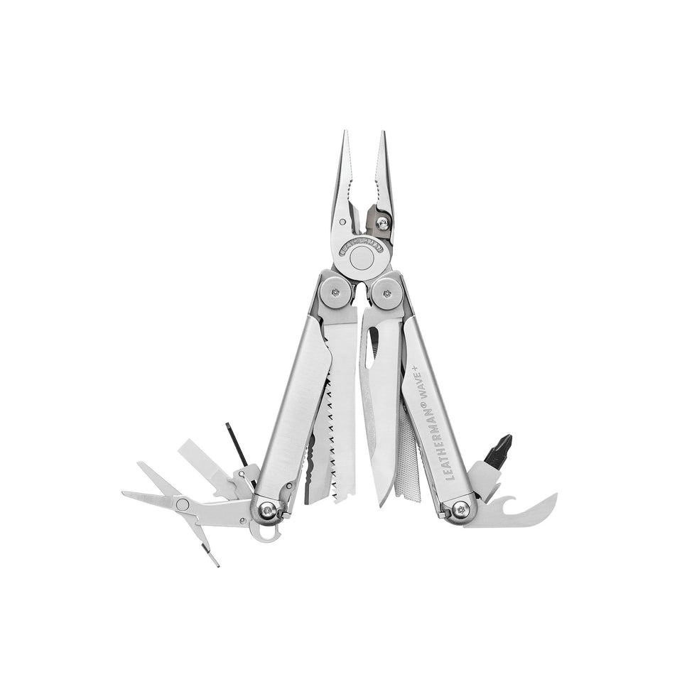 Leatherman Wave+ with open tools for versatile DIY tasks on the go