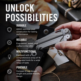 Leatherman Wave+ built-in saw for quick cuts during home projects