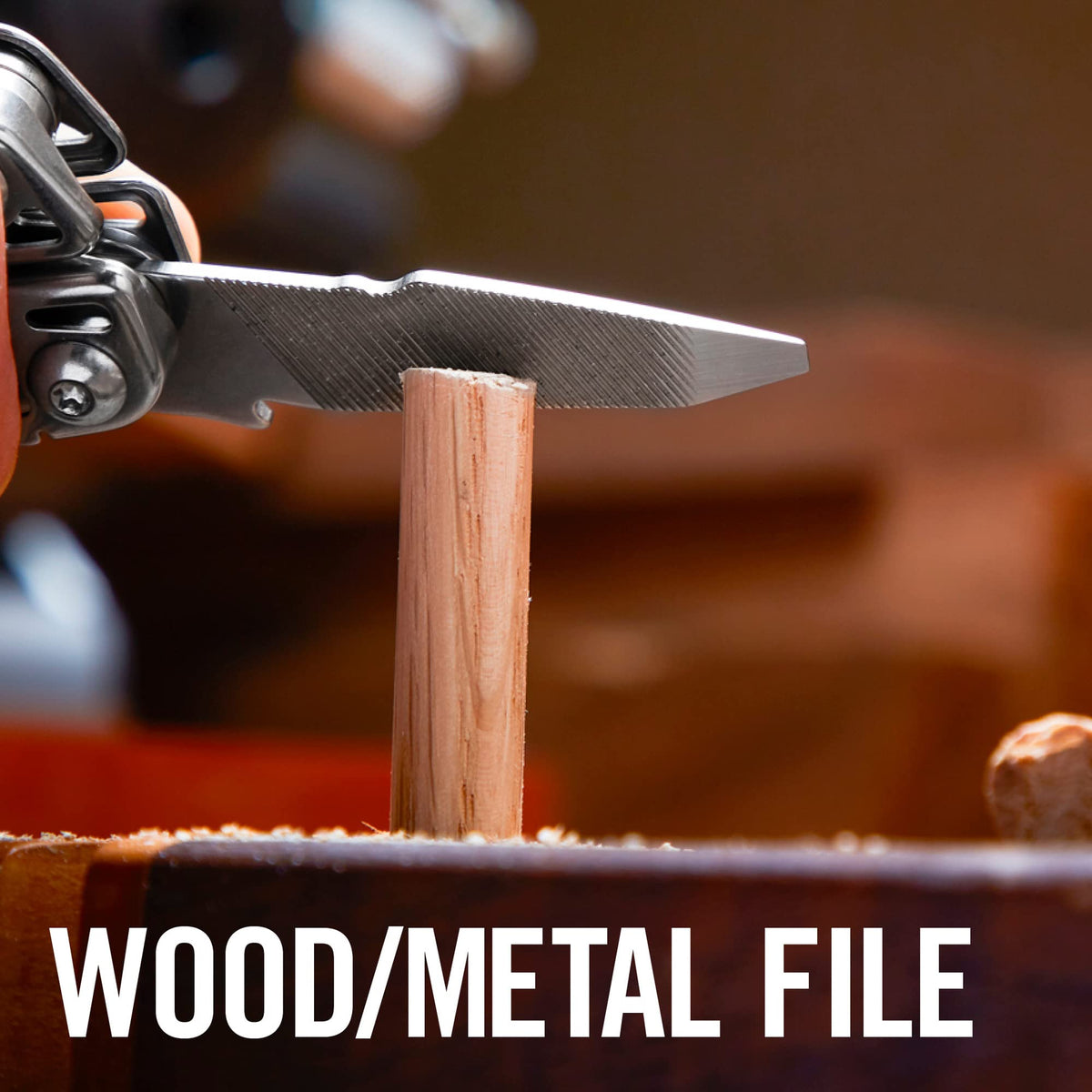 Leatherman Wingman locking blade for secure cutting control.