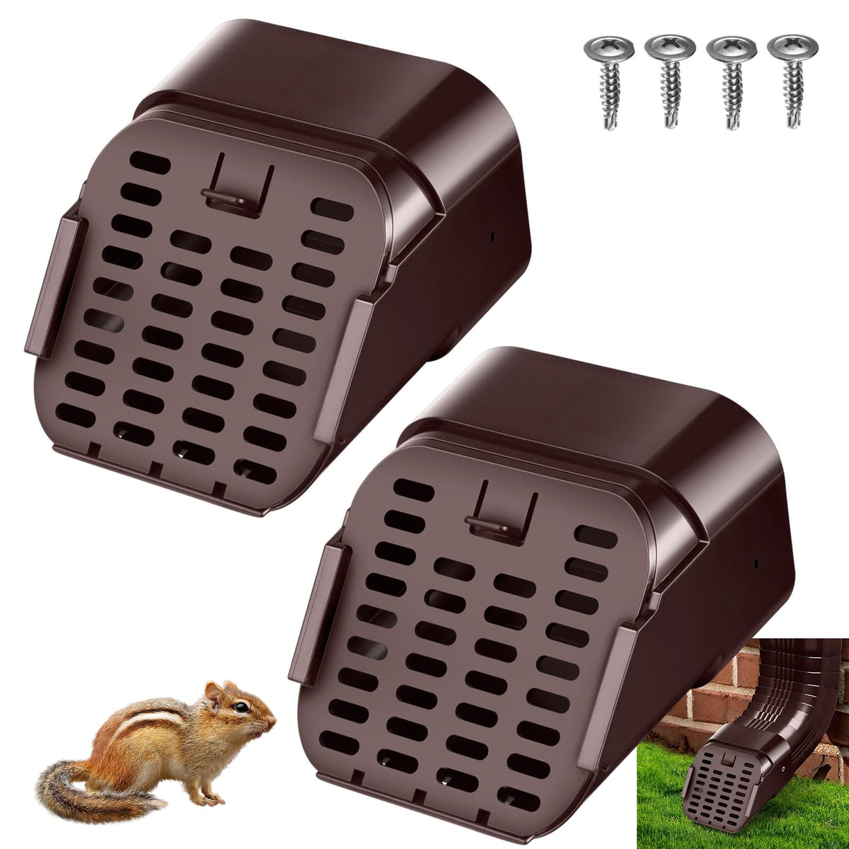 Lebenwell 3x4 downspout extension connector enables easy gutter compatibility and smooth water flow.