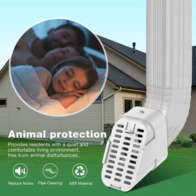 Lebenwell downspout diverter channels water efficiently through the outlet.