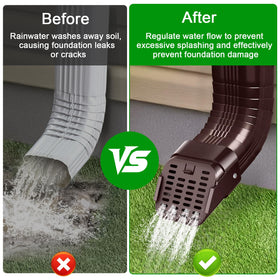 Lebenwell downspout filter system helps keep drainage clear.