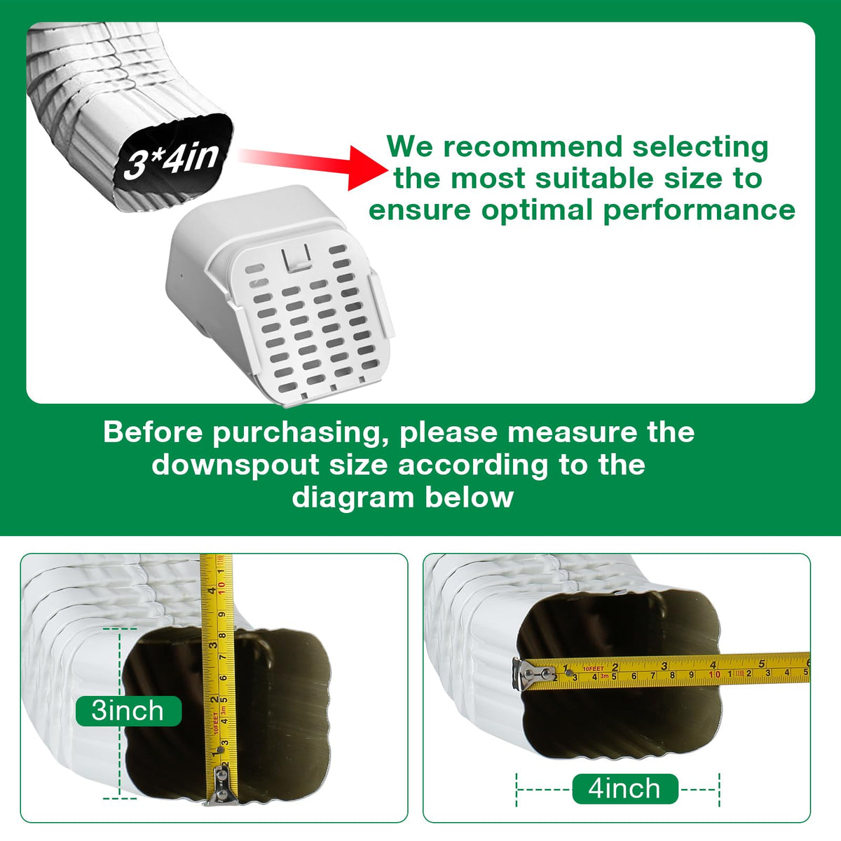 Lebenwell drop outlet leaf guard protects debris and maintains clear water paths.