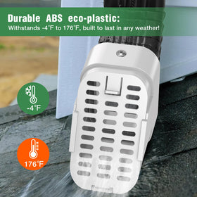 Lebenwell quick install design simplifies gutter maintenance.