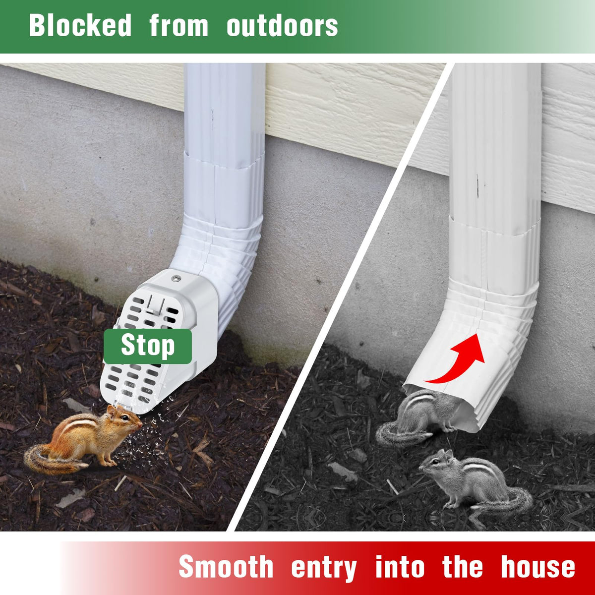 Lebenwell removable gutter cover keeps debris out of the downspout system.